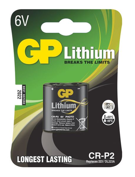 Batéria CR-P2 GP lítiová (foto)