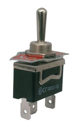 Prepínač páčkový 3-pol./3-pin (ON)-OFF-(ON) 250 V/10 A