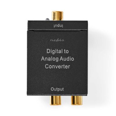 Prevodník 2x Cinch/Toslink NEDIS ACON2510BK