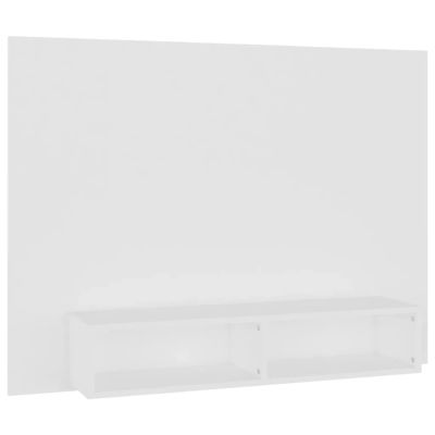 vidaXL Nástenná TV skrinka biela 120x23,5x90 cm drevotrieska