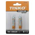 Lítiové batérie AAA R03 1,5V/1200mAh TINKO 2ks