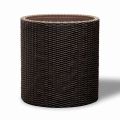 Kvetináč KETER Cylinder M Brown