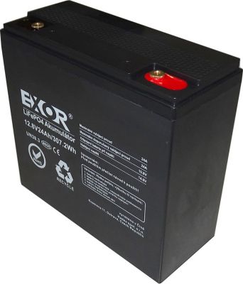 Batéria LiFePO4 12,8V 24Ah EXOR LFP R926