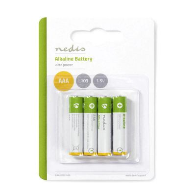Batéria AAA (LR03) alkalická NEDIS BAAKLR034BL 4 ks / blister
