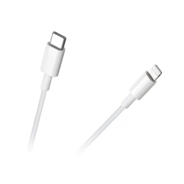 Kábel REBEL RB-6009-100-W USB-C/Lightning 1m White