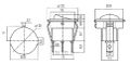 Prepínač kolískový okruhly  2pol./2pin  ON-OFF 250V/6A čierny