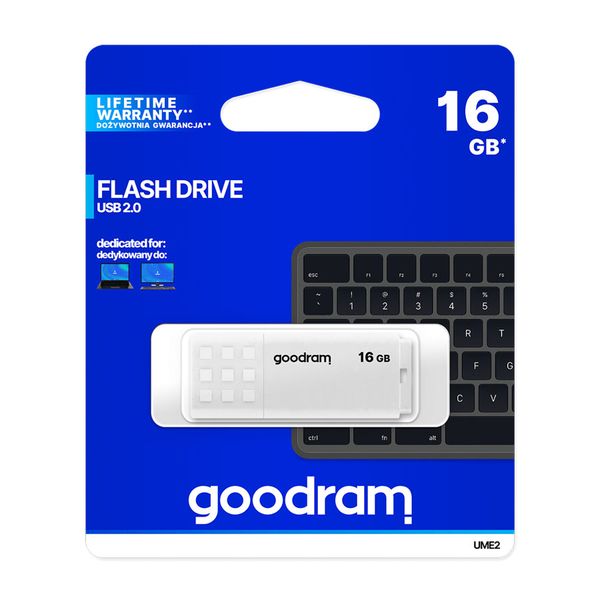 Flash disk GOODRAM USB 2.0 16 GB biely