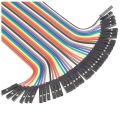 Spojovacie drôty dupont 40pin, dĺžka 20 cm, samičky