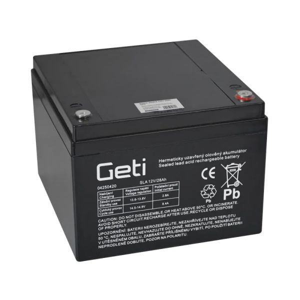 Batéria olovená 12V 28Ah GETI