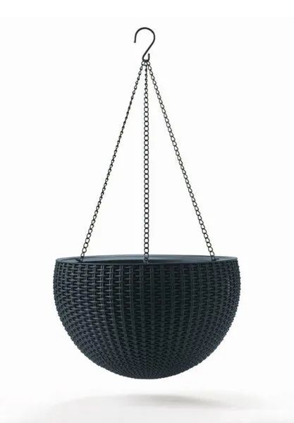 Kvetináč KETER Hanging Sphere Graphite