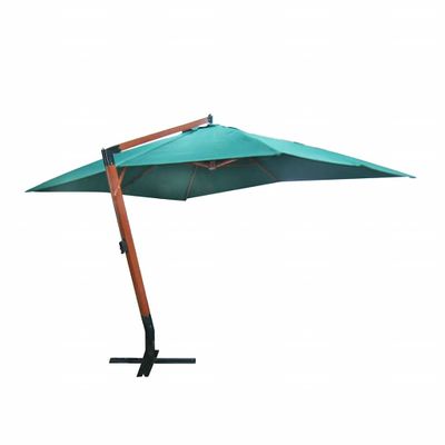 vidaXL Zelený závesný slnečník Melia 300 x 400 cm