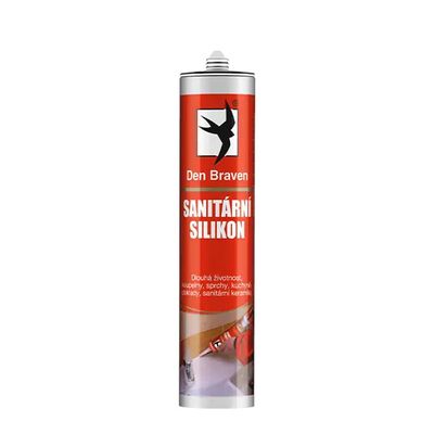 Silikón sanitárny DEN BRAVEN čierny 280 ml