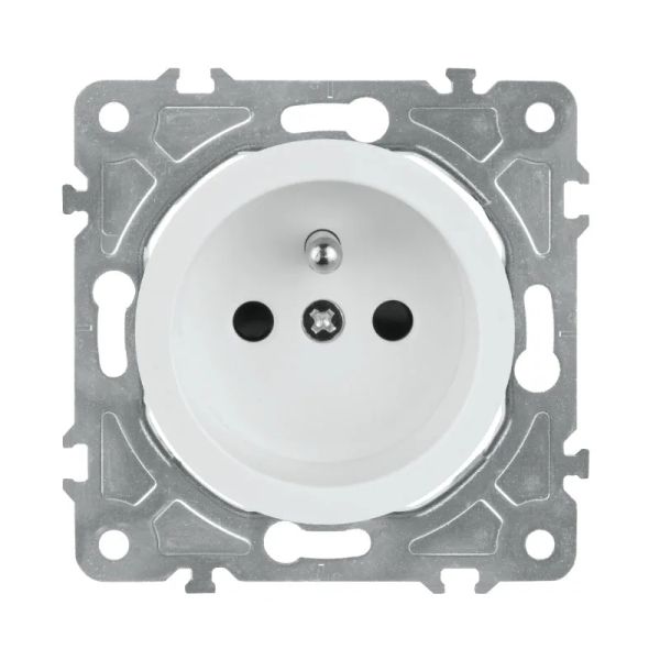 Zásuvka ELECTROMALT OVAL OVA1011W, biela