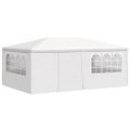 vidaXL Profesionálny párty stan+bočné steny 4x6 m, biely 90 g/m²