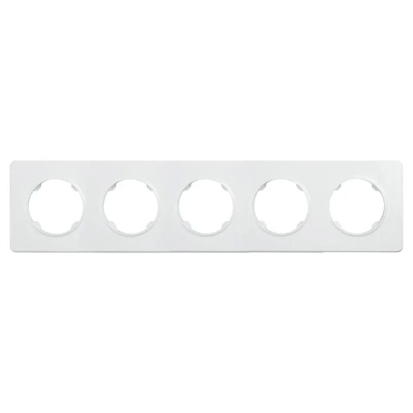 Päťnásobný rámček ELECTROMALT OVAL OVA1005W, biely