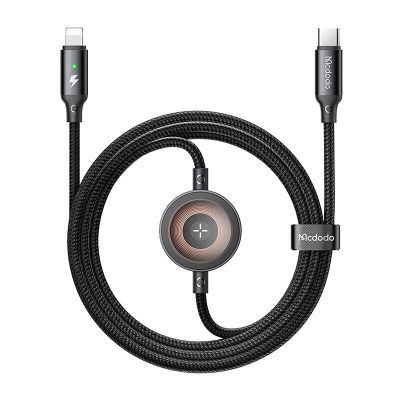 Kábel MCDODO CA-5680 USB-C /Lightning 1,5m Black + nabíjačka na Apple Watch