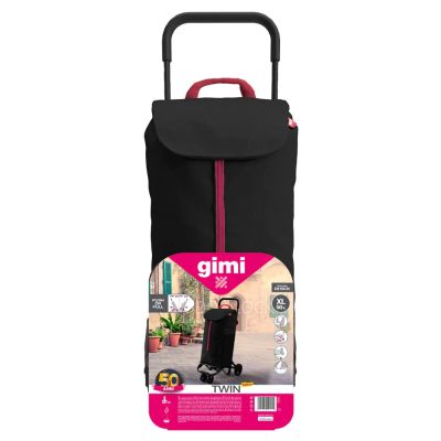 Vozík nákupný GIMI Twin Black 52l 169324