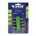 Nástrčné kľúče do vŕtačky EXTOL CRAFT 10213 8ks