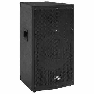 vidaXL Profesionálny pasívny hifi reproduktor 150 W čierny 37x37x64cm