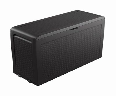 Box záhradný KETER Samoa Rattan Box 270l Graphite