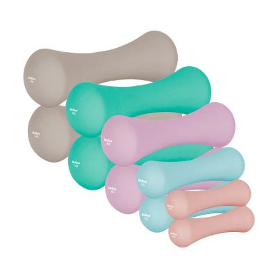 Sada liatinových a neoprénových činiek REBEL RBA-2329-S 2x0,5kg+2x1kg+2x2kg+2x3kg+2x4kg