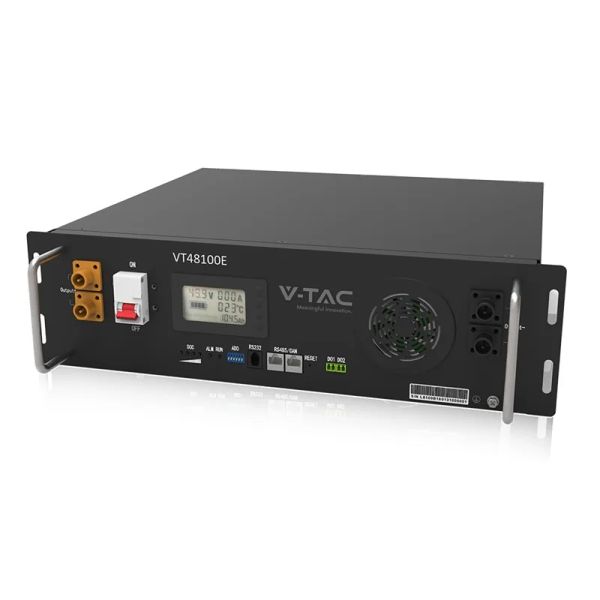 Batériový modul pre rack 51,2V 100A 5,12KWH VT-48100E-P2 V-TAC