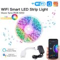 Smart LED pásik 12V 40LED/m IP65 24W RGB MOES LED Light Strip 5m WiFi Tuya