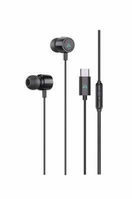 Slúchadlá iPEAX 90010135 USB-C Black