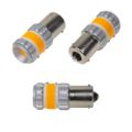 Autožiarovka LED BAU15s 9-60V 12W CARCLEVER oranžová balenie 2ks