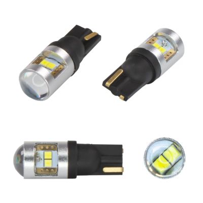 Autožiarovka LED T10 12/24V CARCLEVER 952034cb 6LED/CSP CAN-Bus biela 2ks