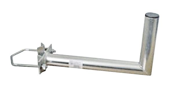 Anténny držiak 50 na stožiar s uhlom, rozteč strmeňa 150mm, priemer 42mm, výška 16cm