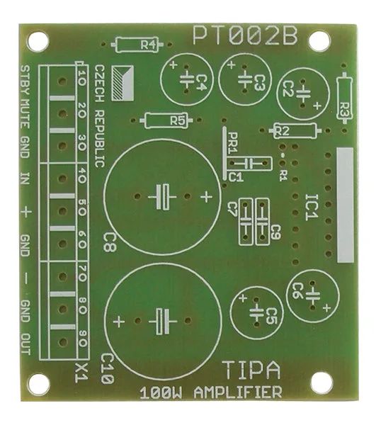 Plošný spoj TIPA PT002B PT003B PT005 PT006 Zosilňovač 100W s TDA729x