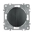 Vypínač ELECTROMALT OVAL OVA1008B čierny