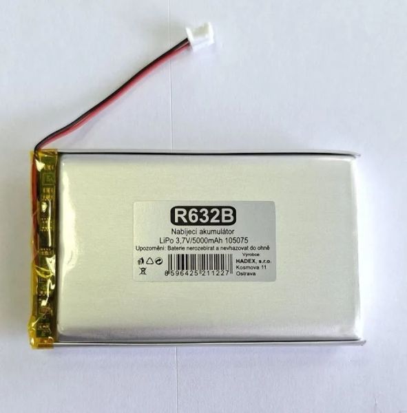 Nabíjacie batérie LiPo 3,7V/5000mAh 105075 HADEX