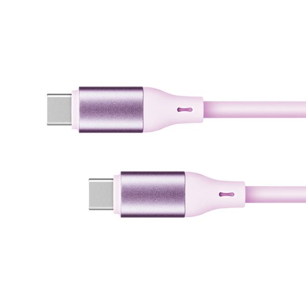 Kábel KRUGER & MATZ KM1269-1P Basic USB-C/USB-C 1m Pink