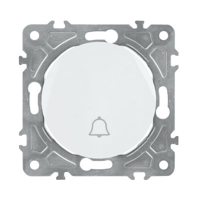 Zvončekový spínač ELECTROMALT OVAL OVA1020W, biely