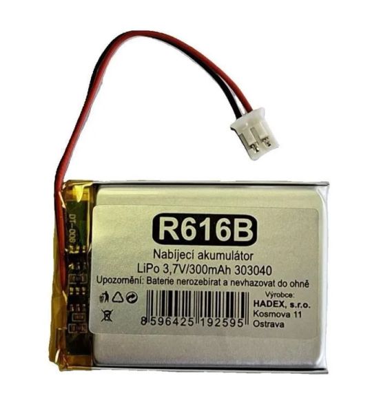Nabíjacie batérie LiPo 3,7V/300mAh 303040 HADEX