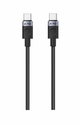 Kábel iPEAX 90010105 USB-C/USB-C 1,5m Black