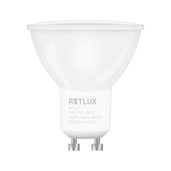 Žiarovka LED GU10 5W biela teplá RETLUX REL 37 4ks