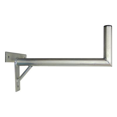 Anténny držiak 60 cm na stenu so vzperou, trubka 42/2 mm, výška 16 cm