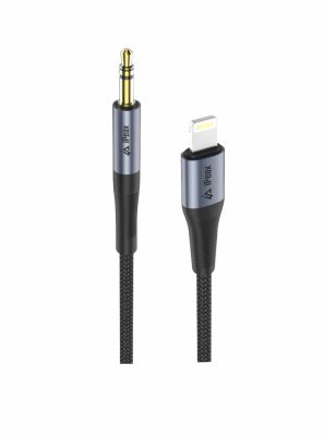 Adaptér iPEAX 90010138 Lightning / JACK 3,5mm (pre počúvanie hudby) Black