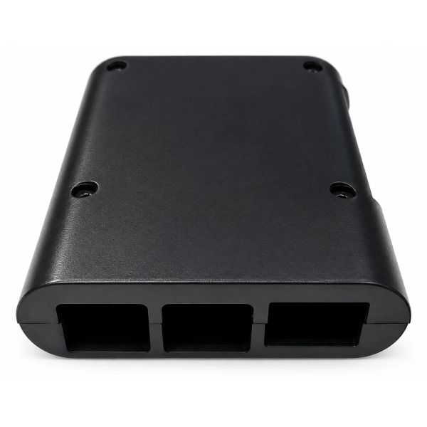 JOY-IT RB-Case+04B plastové puzdro pre Raspberry Pi B+/2B/3B/3B+, čierne