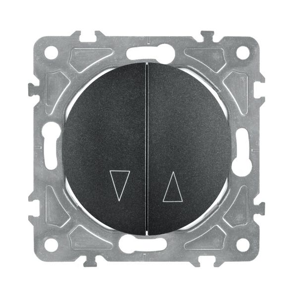 Spínač na rolety ELECTROMALT OVAL OVA1030B čierny