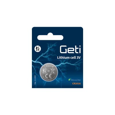 Batéria CR2016 GETI lítiová