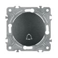 Zvončekový vypínač ELECTROMALT OVAL OVA1020B čierny