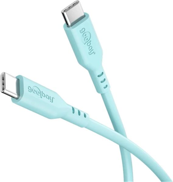 Kábel GOOBAY 77744 USB-C/USB-C 1,5m Turquoise
