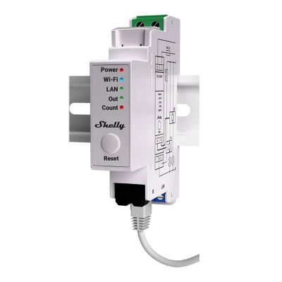 Elektromer 1F na DIN lištu SHELLY PRE EM-50 Wi-Fi
