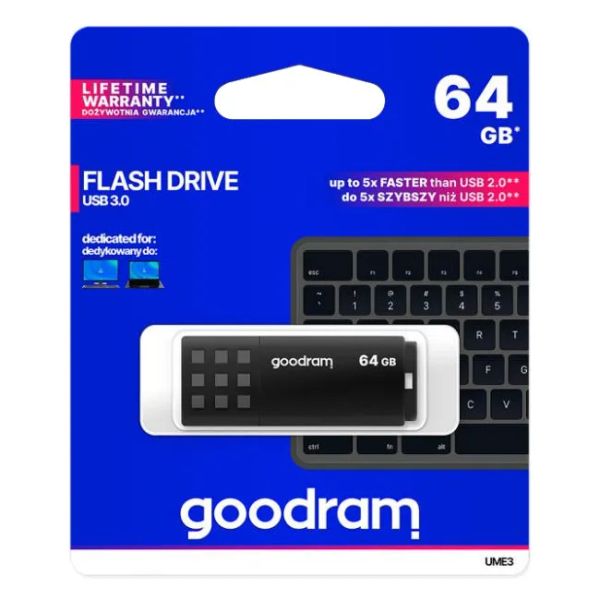 Flash disk GOODRAM USB 3.0 64GB bielo-čierny