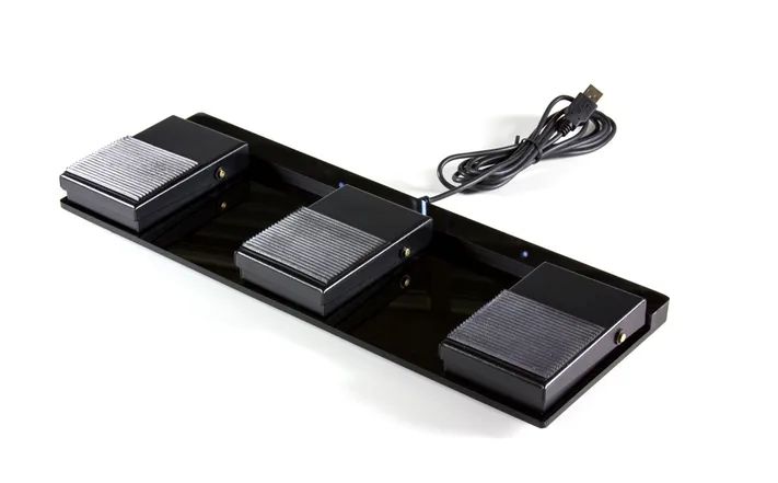 Scythe USB Foot Switch II Triple USB 3FS-2 – programovateľný USB nožný pedál, 3 tlačidlá