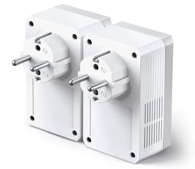 TP-Link TL-PA4010P KIT, "AV600 Passthrough Powerline Starter KitKIT: 2× TL-PA4010PSPEED: 600 Mbps PowerlineSPEC: Qual